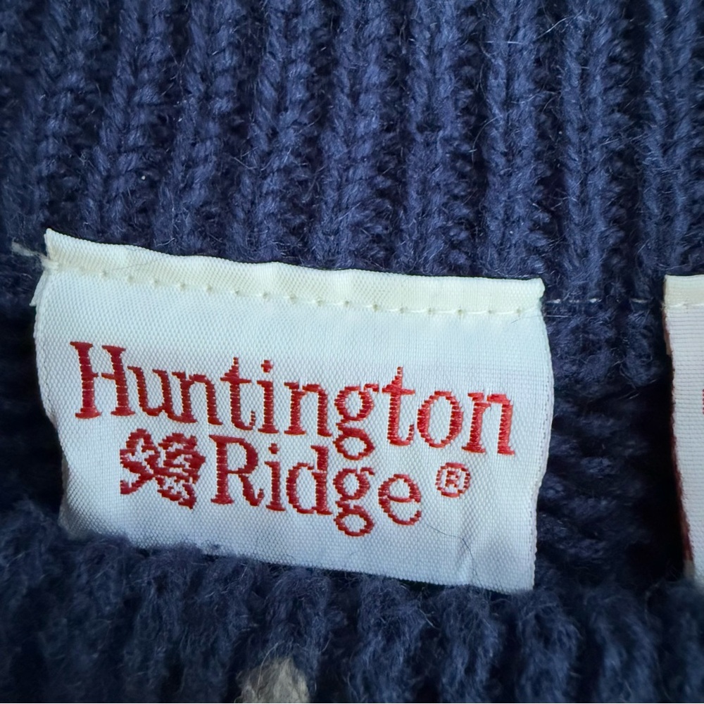 Huntington Ridge Vintage Women's Long Sleeve Sweater Roses Floral Small - Picture 4 of 5